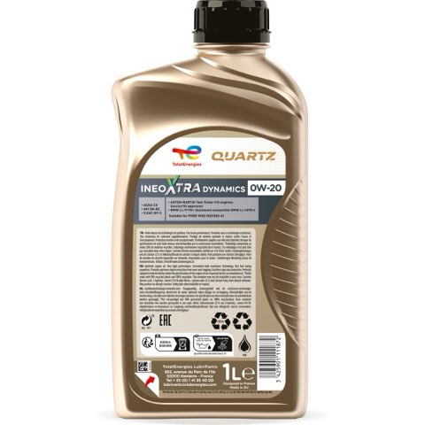 TotalEnergies Quartz Ineo Xtra Dynamics 2210449 Engine Oil — 1L, photo 2