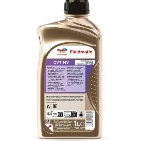 TotalEnergies Fluidmatic CVT MV 2214027 Cvt Transmission Fluid — 1L, photo 2