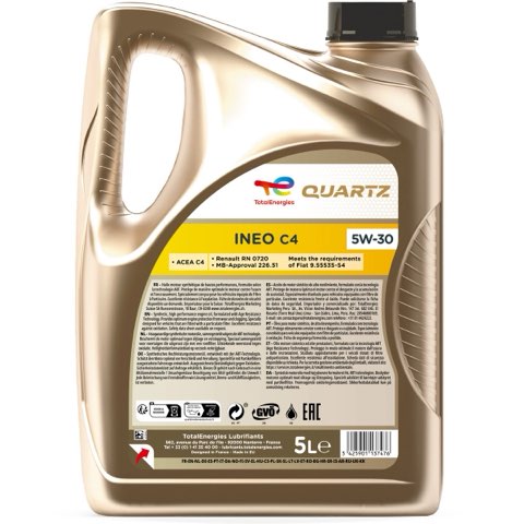 TotalEnergies Quartz INEO C4 2222771 Engine Oil — 5L, photo 2