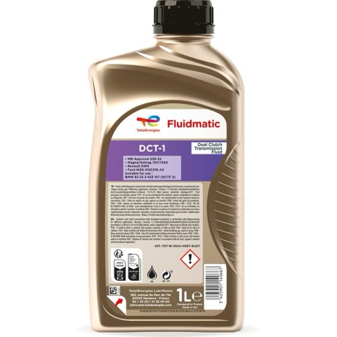 TotalEnergies Fluidmatic DCT-1 225525 Dual-Clutch Transmission Fluid — 1L, photo 2