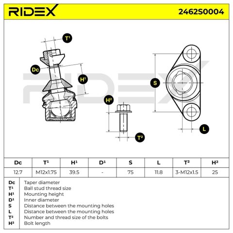 Ridex 2462S0004 Ball Joint, photo 3