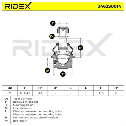 Ridex 2462S0014 Ball Joint, photo 3