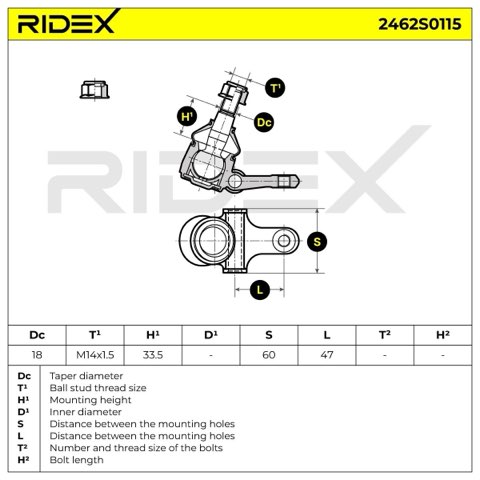 Ridex 2462S0115 Ball Joint, photo 3