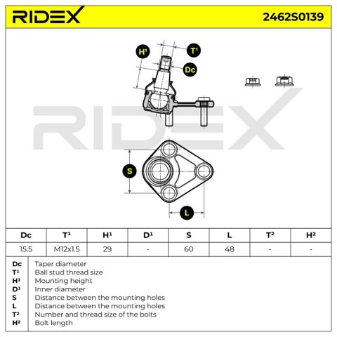 Ridex 2462S0139 Ball Joint, photo 3