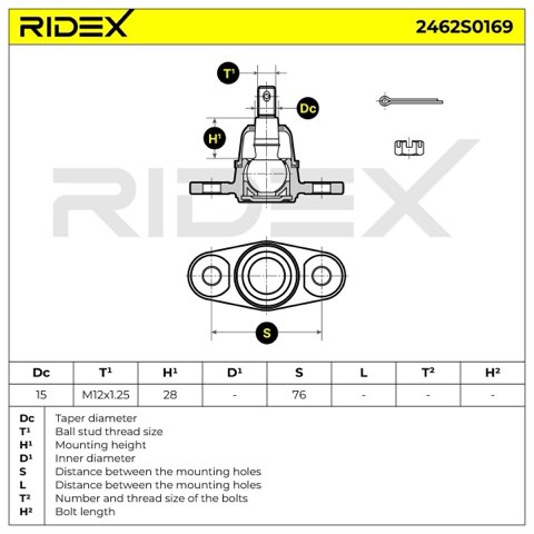 Ridex 2462S0169 Ball Joint, photo 3