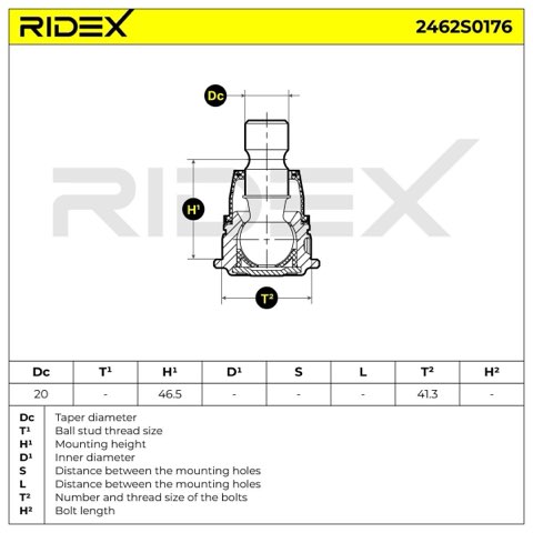 Ridex 2462S0176 Ball Joint, photo 3