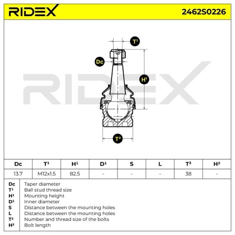 Ridex 2462S0226 Ball Joint, photo 5