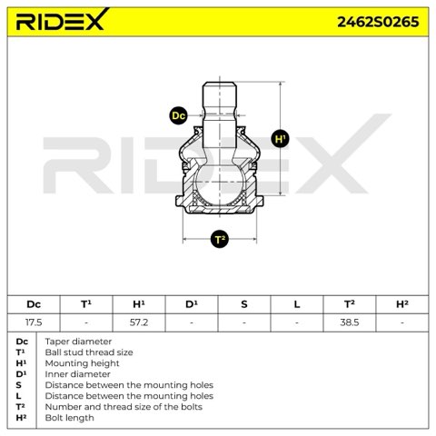 Ridex 2462S0265 Ball Joint, photo 3