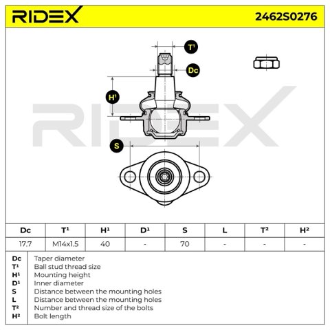 Ridex 2462S0276 Ball Joint, photo 3