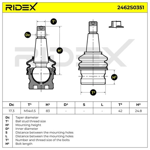 Ridex 2462S0351 Ball Joint, photo 5