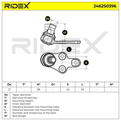 Ridex 2462S0396 Ball Joint, photo 3