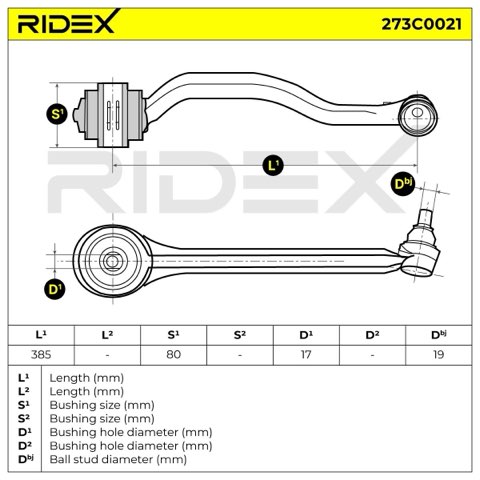 Ridex 273C0021 Suspension Arm, photo 3