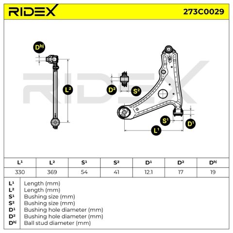 Ridex 273C0029 Suspension Arm, photo 3