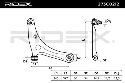 Ridex 273C0212 Suspension Arm, photo 2