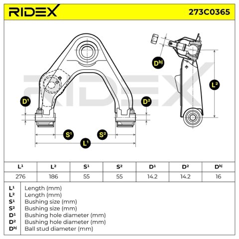 Ridex 273C0365 Suspension Arm, photo 3