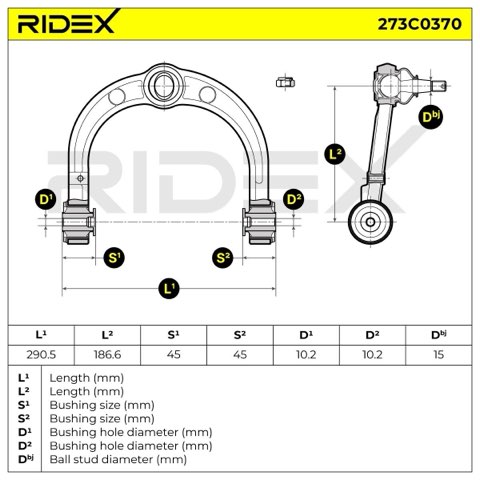 Ridex 273C0370 Suspension Arm, photo 3