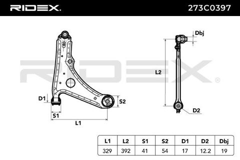 Ridex 273C0397 Suspension Arm, photo 2