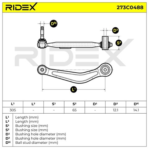 Ridex 273C0488 Suspension Arm, photo 3