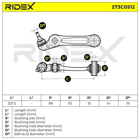 Ridex 273C0512 Suspension Arm, photo 3