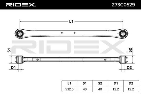 Ridex 273C0529 Suspension Arm, photo 2