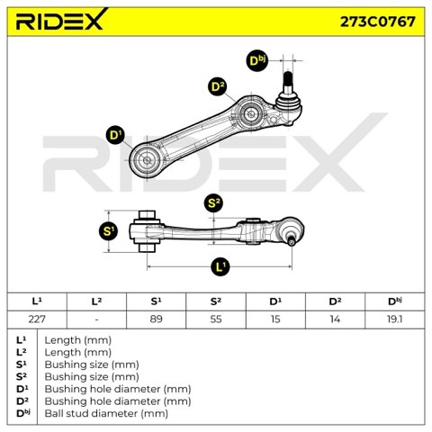 Ridex 273C0767 Suspension Arm, photo 3