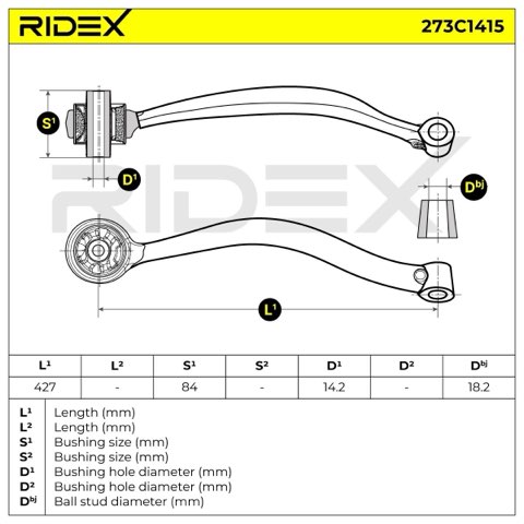 Ridex 273C1415 Suspension Arm, photo 5