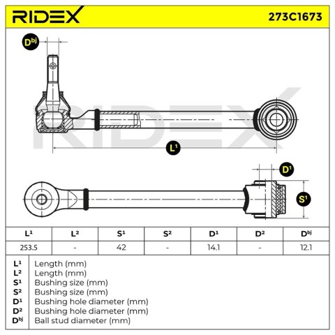 Ridex 273C1673 Suspension Arm, photo 7