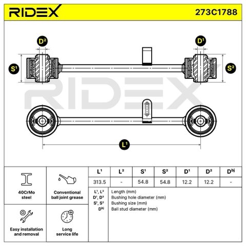 Ridex 273C1788 Suspension Arm, photo 3