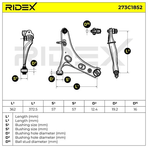 Ridex 273C1852 Suspension Arm, photo 5