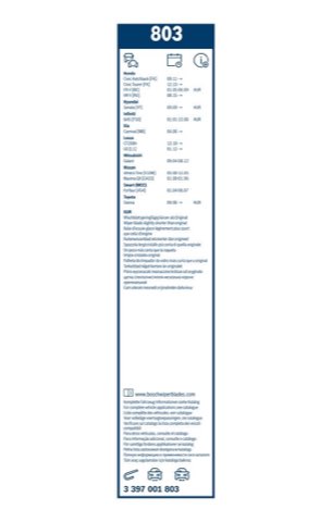 Bosch 3 397 001 803 Wiper Blade Twin — 650/450mm, photo 2