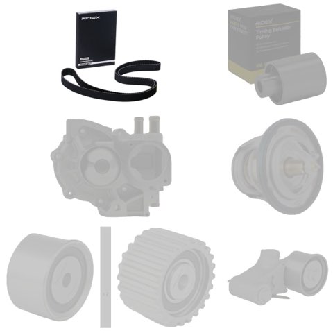 Ridex 3096W0304 Water Pump and Timing Belt Kit, photo 2