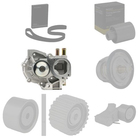Ridex 3096W0304 Water Pump and Timing Belt Kit, photo 3