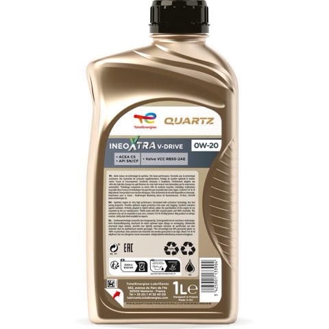 TotalEnergies Quartz Ineo Xtra V-Drive 3200201 Engine Oil — 1L, photo 2