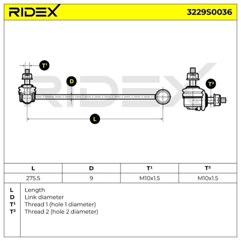 Ridex 3229S0036 Anti-Roll Bar Link, photo 2