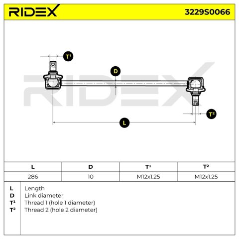 Ridex 3229S0066 Anti-Roll Bar Link, photo 2
