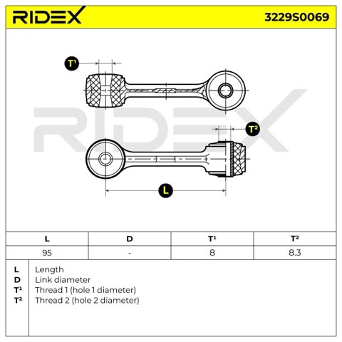 Ridex 3229S0069 Anti-Roll Bar Link, photo 2