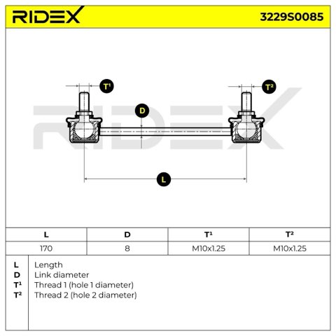 Ridex 3229S0085 Anti-Roll Bar Link, photo 2