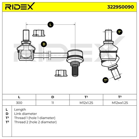 Ridex 3229S0090 Anti-Roll Bar Link, photo 3