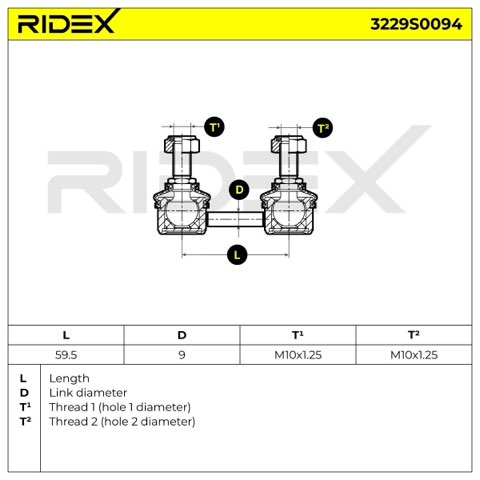 Ridex 3229S0094 Anti-Roll Bar Link, photo 2