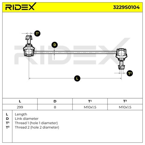 Ridex 3229S0104 Anti-Roll Bar Link, photo 2