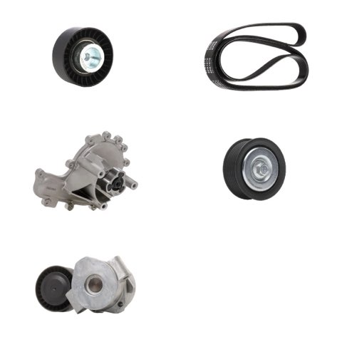 Ridex 4172P0008 Water Pump + V-Ribbed Belt Kit
