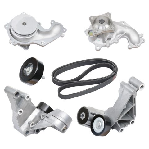 Ridex 4172P0019 Water Pump + V-Ribbed Belt Kit
