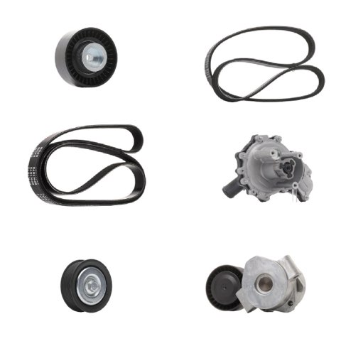 Ridex 4172P0020 Water Pump + V-Ribbed Belt Kit
