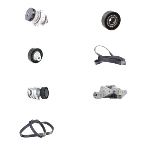 Ridex 4172P0032 Water Pump + V-Ribbed Belt Kit