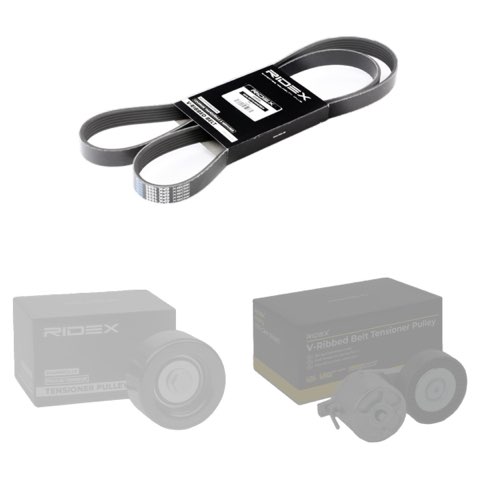 Ridex 542R0338 V-Ribbed Belt Set, photo 2