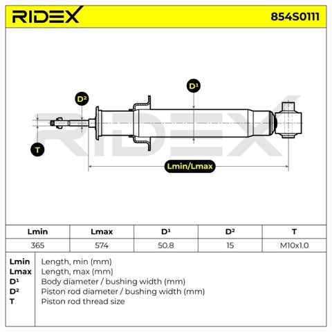 Ridex 854S0111 Shock Absorber, photo 3