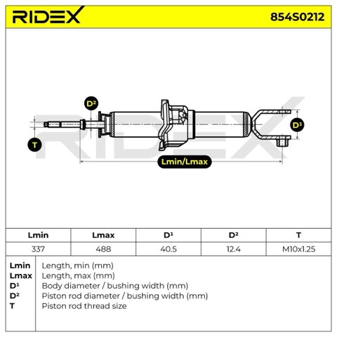 Ridex 854S0212 Shock Absorber, photo 3