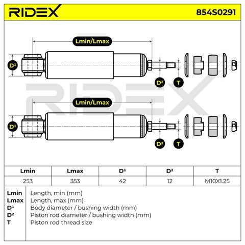 Ridex 854S0291 Shock Absorber, photo 3