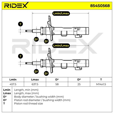 Ridex 854S0568 Shock Absorber, photo 3