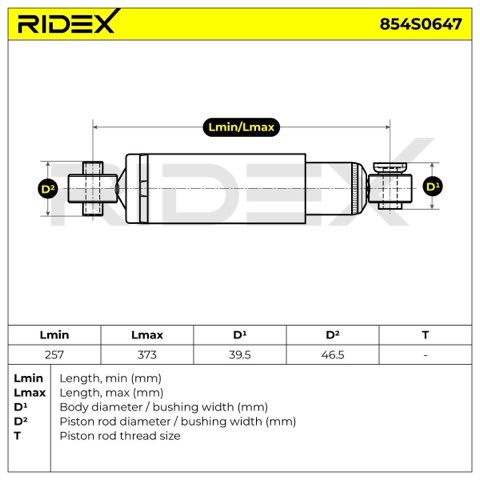 Ridex 854S0647 Shock Absorber, photo 3